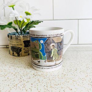Vintage Wee Willie Winkie mug. Nursery rhyme theme